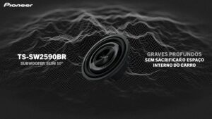 Pioneer lança subwoofer slim de 10 polegadas, o TS-SW2590BR
