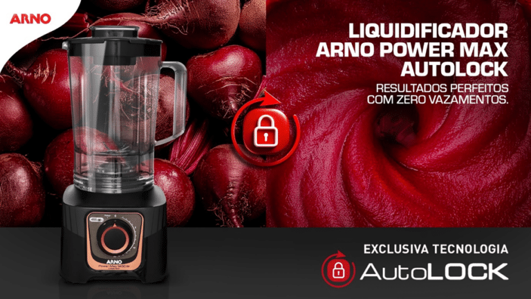 A Arno apresentou sua nova campanha de liquidificadores, focada em comunicar a exclusiva tecnologia Autolock.