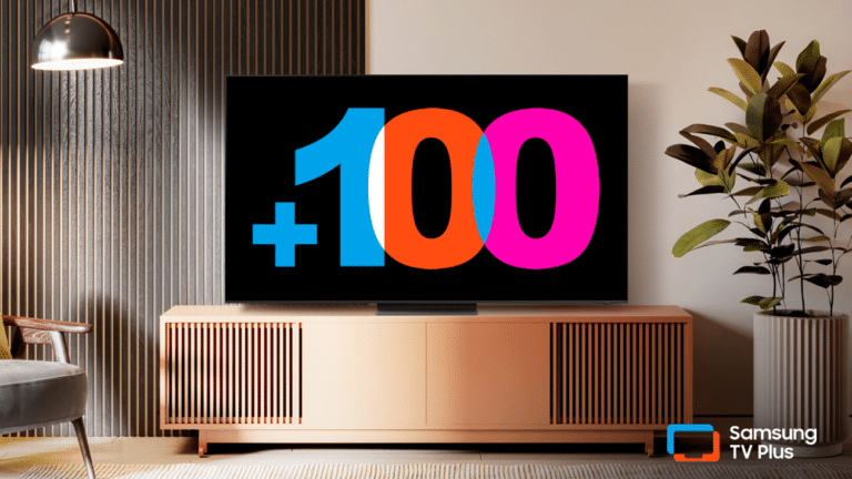O Samsung TV Plus chegou ao seu terceiro digito na contagem de canais, e agora oferece à audiência mais de 100 motivos para não sair do sofá. 
