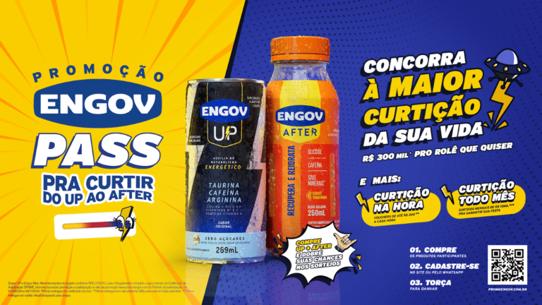 A Engov acaba de lançar promoção que dará mais de meio milhão em prêmios para garantir o melhor rolê para os seus consumidores.