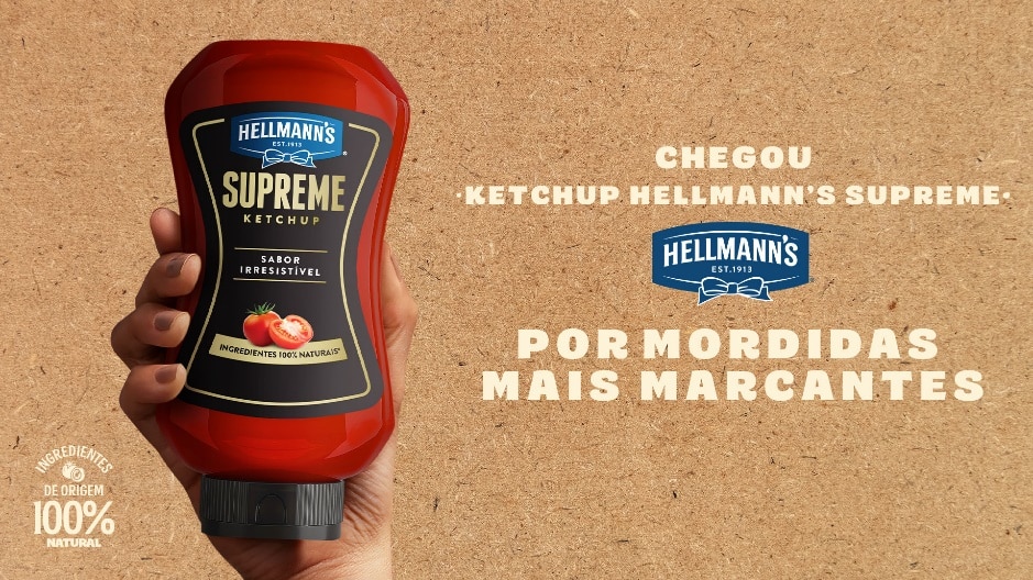 A Hellmann's anuncia a chegada de mais um produto ao seu portfólio premium no Brasil: o Ketchup Hellmann's Supreme.