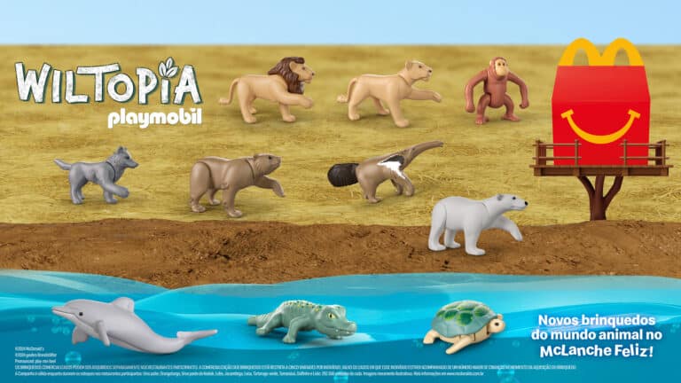 O McLanche Feliz se uniu a Playmobil Wiltopia para trazer uma nova campanha, repleta de diversão e aprendizado em família.