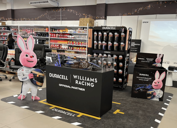 Duracell lança campanha que premiará os consumidores com uma necessaire exclusiva da Duracell e Williams Racing.