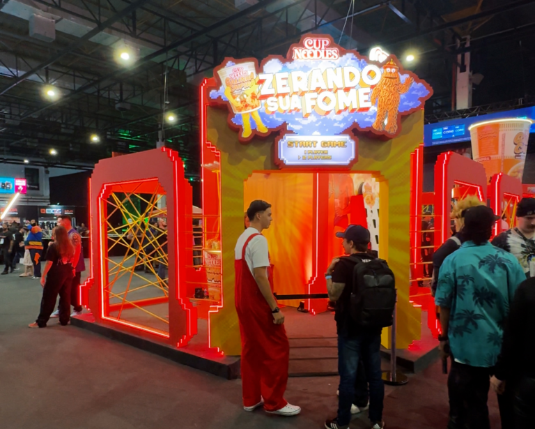 Zerando a fome: Nissin faz ativações na BGS para conquistar público gamer
