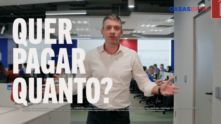 A Casas Bahia estreia sua nova campanha, que irá ofertar até R bilhão de créditos financeiros, além de prazos de pagamento estendidos.