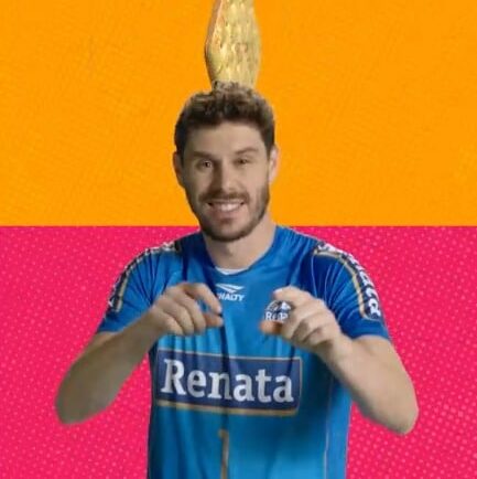 A marca Renata lançou sua mais nova campanha de biscoitos na final do Campeonato Paulista de Vôlei, que será transmitida pela Sportv.