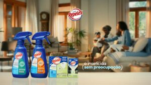 A marca de repelentes Repelex anunciou sua entrada no segmento de produtos para casa com uma nova campanha.