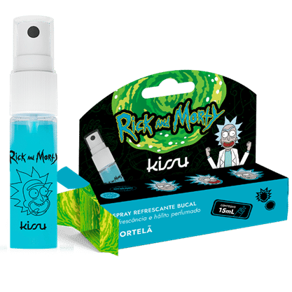 FreeBrands anuncia a expansão de sua linha de spray bucal Kissu, com a adição de novos sabores inspirados na popular série Rick & Morty.