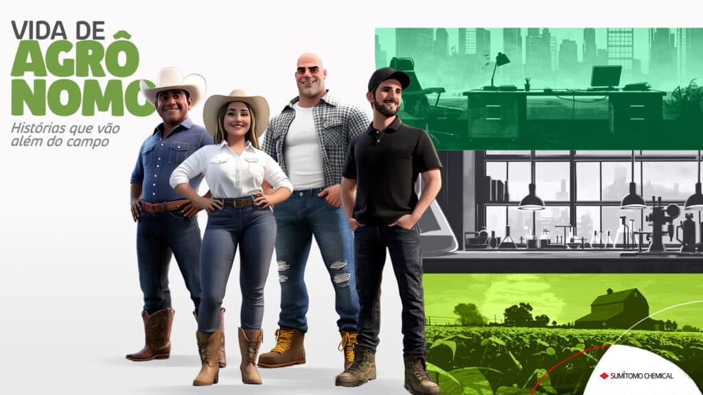 A Sumitomo Chemical Brasil lançou uma websérie composta por quatro episódios, criada inteiramente com o uso de IA Generativa.