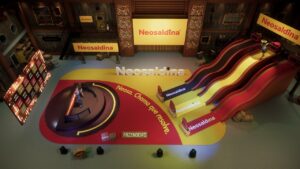 Neosaldina montou, na Fazenda 16, um circuito no qual os peões tiveram que mostrar toda a sua potência, pontaria, agilidade e equilíbrio.