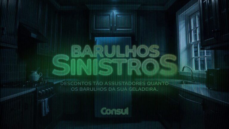 Consul convida consumidores a trocarem seus refrigeradores "barulhentos" por um refrigerador Consul e "se livrarem" desses sustos noturnos. 