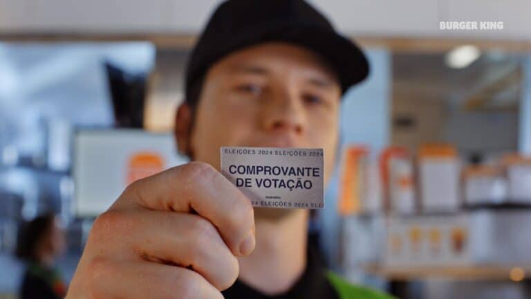 Sabendo da importância de cada voto, o Burger King quer ajudar a diminuir a taxa de abstenção nas eleições nos pleitos municipais de 2024.