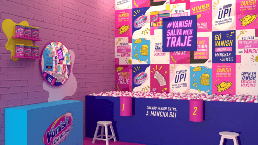 A Vanish terá live marketing e stand com novidades e diversão para quem passar pela 39ª Oktoberfest Blumenau. 