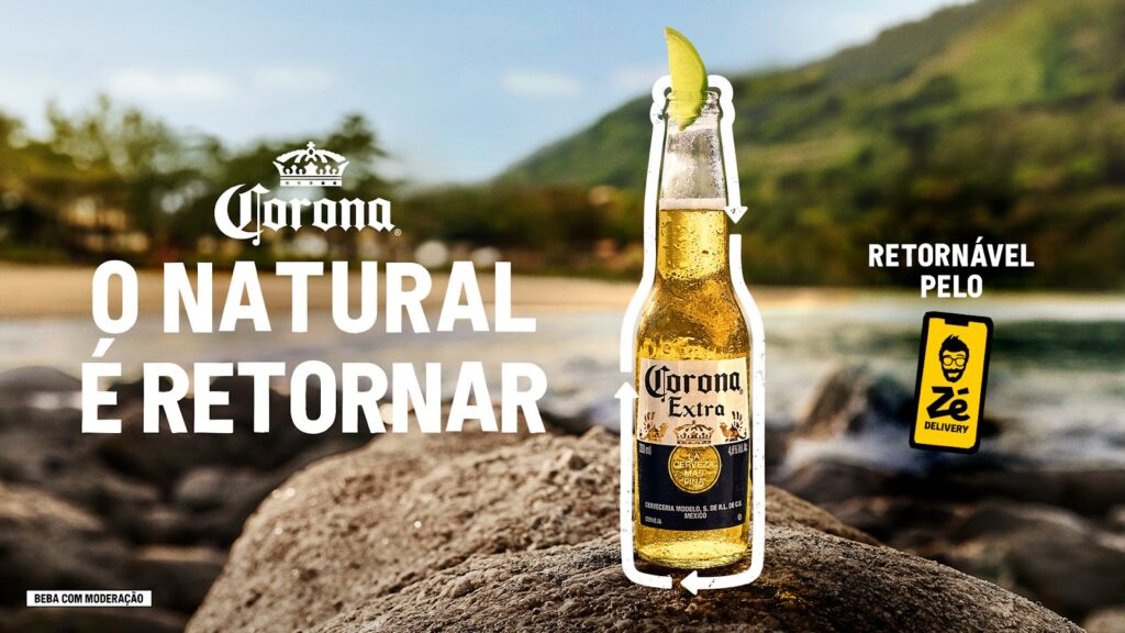 Corona amplia a presença das garrafas retornáveis no país, e a partir deste mês, consumidores poderão trocar suas garrafas long necks. 