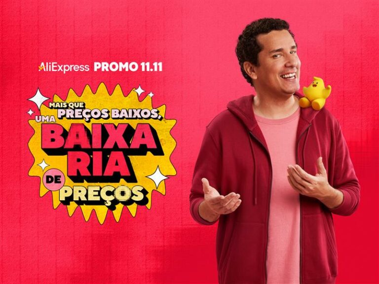 AliExpress divulga seu maior evento anual, o Festival de Compras 11.11, através da campanha "Mais que preços baixos. Uma baixaria de preços".