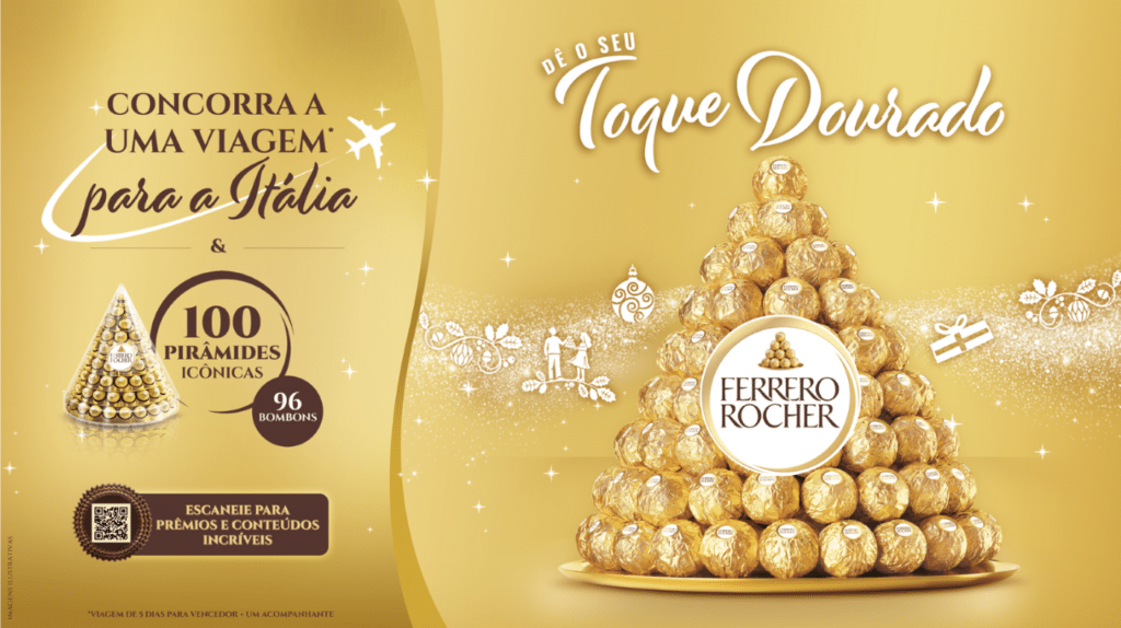 Para a Ferrero Rocher, o Natal é uma oportunidade de estar ainda mais presente na vida das pessoas, deixando o momento ainda mais especial.