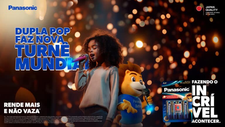 Panasonic estreia campanha com seu famoso leão da categoria de pilhas, o Panasonic Leo, para destacar sua performance, qualidade e segurança. 