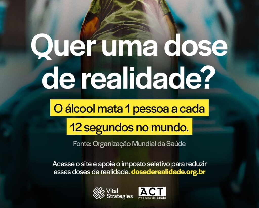 Moringa continua campanha que influencia no debate sobre a importância de aumentar a taxação de bebidas alcoólicas com o Imposto Seletivo.