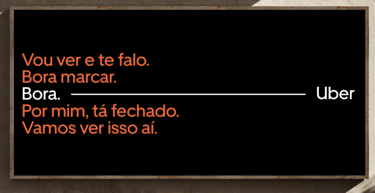 Uber celebra com humor o hábito bem brasileiro de "marcar de marcar" encontros que, muitas vezes, acabam adiados pela correria do cotidiano.