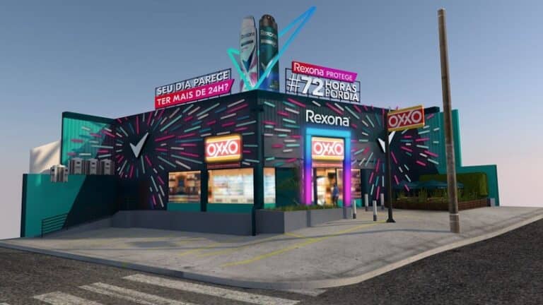 O OXXO, rede de mercados de proximidade, anuncia uma nova parceria para a loja emblemática, desta vez com Rexona.