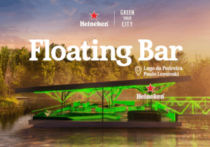 O Heineken Floating Bar, após o sucesso no Rio Pinheiros, na capital de São Paulo, chega à Pedreira Paulo Leminski em Curitiba, no Paraná.