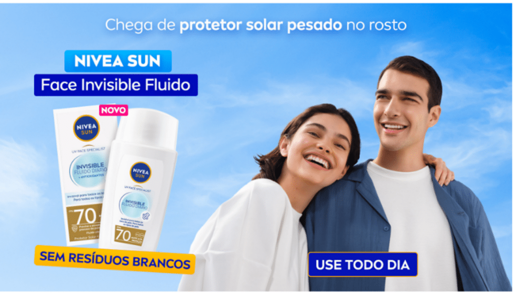 O NIVEA Sun Invisible ganha campanha pela Publicis One Touch Hungria, com o apoio de mídia e adaptação ao mercado brasileiro pelo time local.