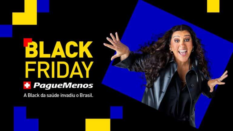 A Pague Menos e a Extrafarma anunciam a campanha de Black Friday 2024 com o mote "A Black da saúde invadiu o Brasil".