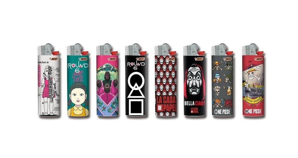 Round 6, La Casa de Papel e One Piece inspiram nova coleção de isqueiros da BIC