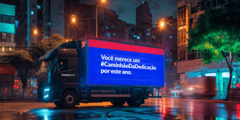 “Encha Sua Casa”, campanha de fim de ano da Casas Bahia leva caminhões mensageiros pelas ruas