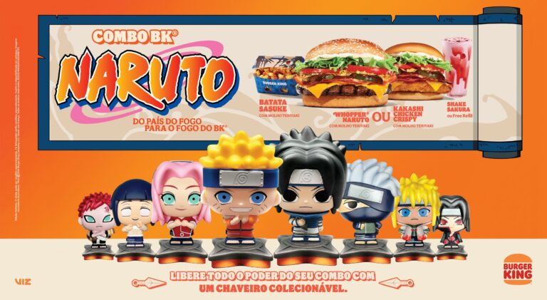 Burger King leva o universo de Naruto para o coração da Liberdade em São Paulo