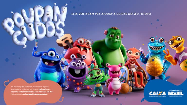 Criada pela Binder, a nova campanha da CAIXA traz de volta os icônicos Poupançudos, que retornam ao cenário publicitário após 18 anos.