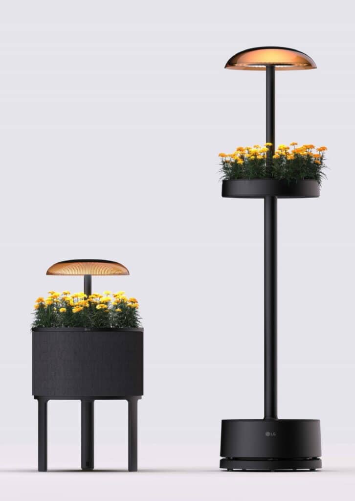 CES 2025 - LG transforma a jardinagem indoor com novo luminária de chão e mini jardim integrado