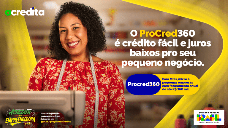 O Governo Federal lançou o Acredita, maior programa da história para investimento em MEIs, micro e pequenas empresas.
