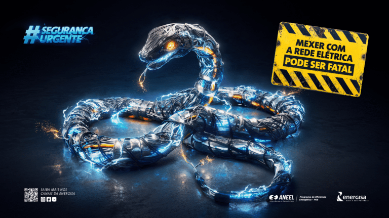 O Grupo Energisa acaba de lançar a campanha “Segurança Urgente”, que alerta para os riscos de contato indevido com a rede elétrica.
