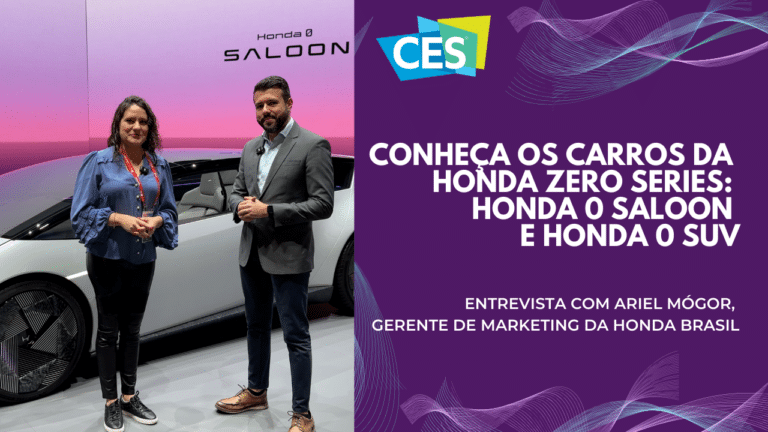CES 2025 - Conheça os carros da Honda Zero Series: Honda 0 Saloon e Honda 0 SUV. Entrevista com Ariel Mógor, gerente de marketing da Honda