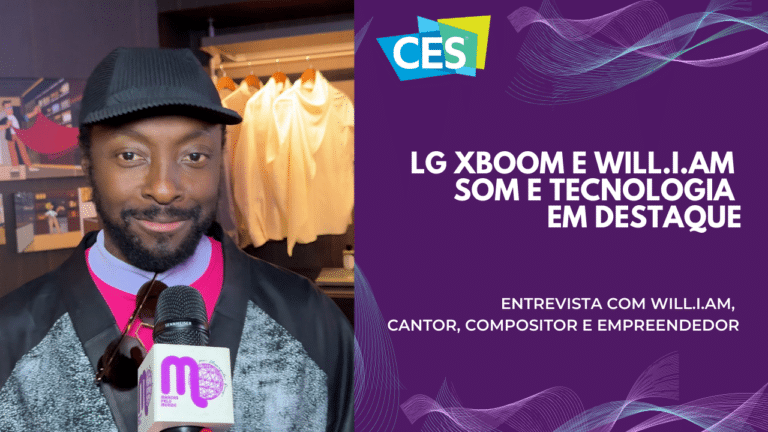 CES 2025 - LG xboom e Will.i.am: uma parceria que coloca som e tecnologia em destaque. Entrevista exclusiva com Will.i.am