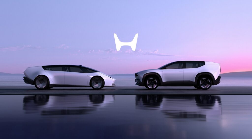 Honda revela 0 Saloon e SUV, com lançamento em 2026.