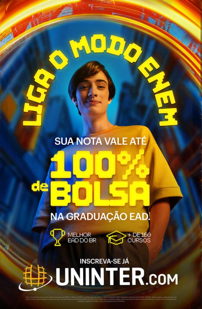 A OpusMúltipla assina a estratégia criativa da campanha Enem 2025 da Uninter, reconhecida nacionalmente por sua metodologia EAD.