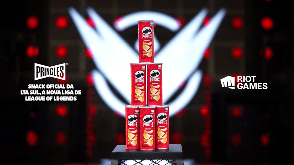 Pringles inicia 2025 como parceira oficial da LTA Sul, estando presente em toda a programação e grade de jogos da temporada de LOL no Brasil.