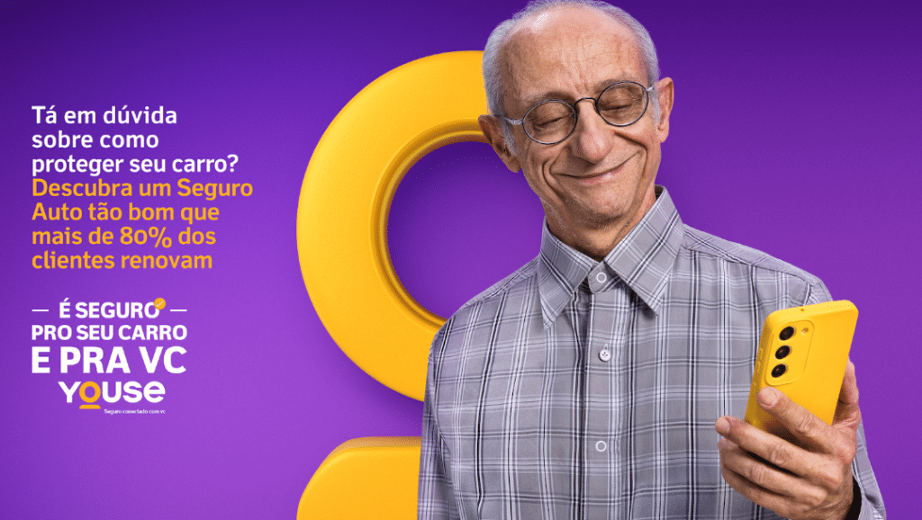 Youse promove campanha que mostra que contratar um seguro pode ser tão fácil quanto escolher um filme nas plataformas de streaming.