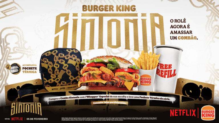 O Burger King marca sua estreia no universo musical, celebrando a quinta e última temporada de Sintonia, com uma ativação especial.