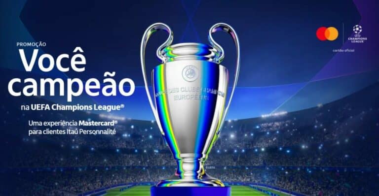 O Itaú Personnalité e a Mastercard anunciam mais uma edição da promoção "Você Campeão na UEFA Champions League".