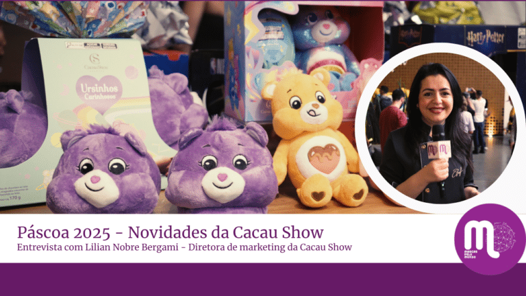 A Cacau Show anunciou uma série de lançamentos para a Páscoa 2025. Acompanhe entrevista com Lilian Nobre Bergami, Diretora de Marketing.