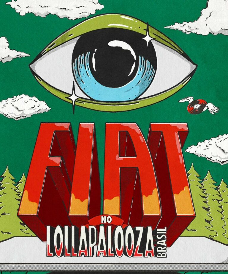 A Fiat é a patrocinadora master do Lollapalooza Brasil 2025, um dos principais festivais de música do país.