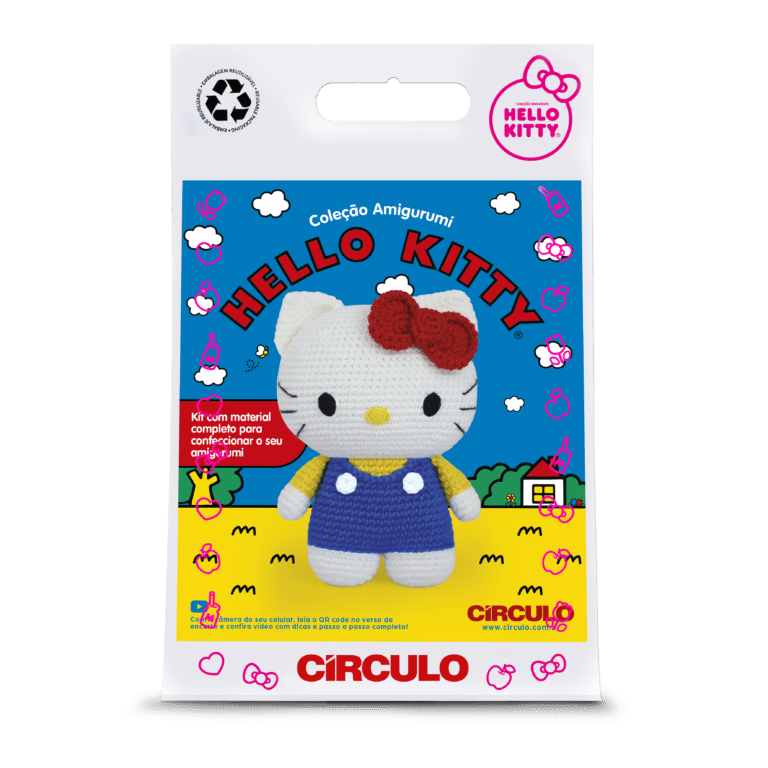 Ícone ao redor do mundo, a personagem Hello Kitty, criada pela Sanrio, ganhou três exclusivas versões em amigurumi.