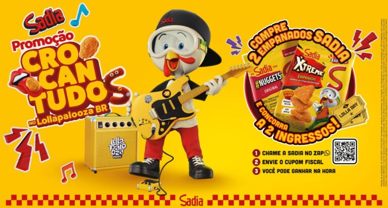 Pelo quarto ano consecutivo, a Sadia, marca de alimentos preferida dos brasileiros, estará presente no Lollapalooza Brasil 2025.