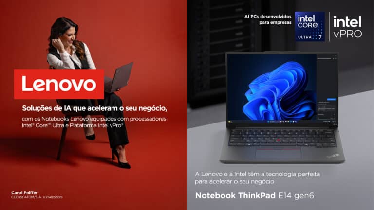 A Lenovo apresenta, em parceria com a Intel, uma nova campanha B2B, voltada para pequenas e médias empresas (PMEs).
