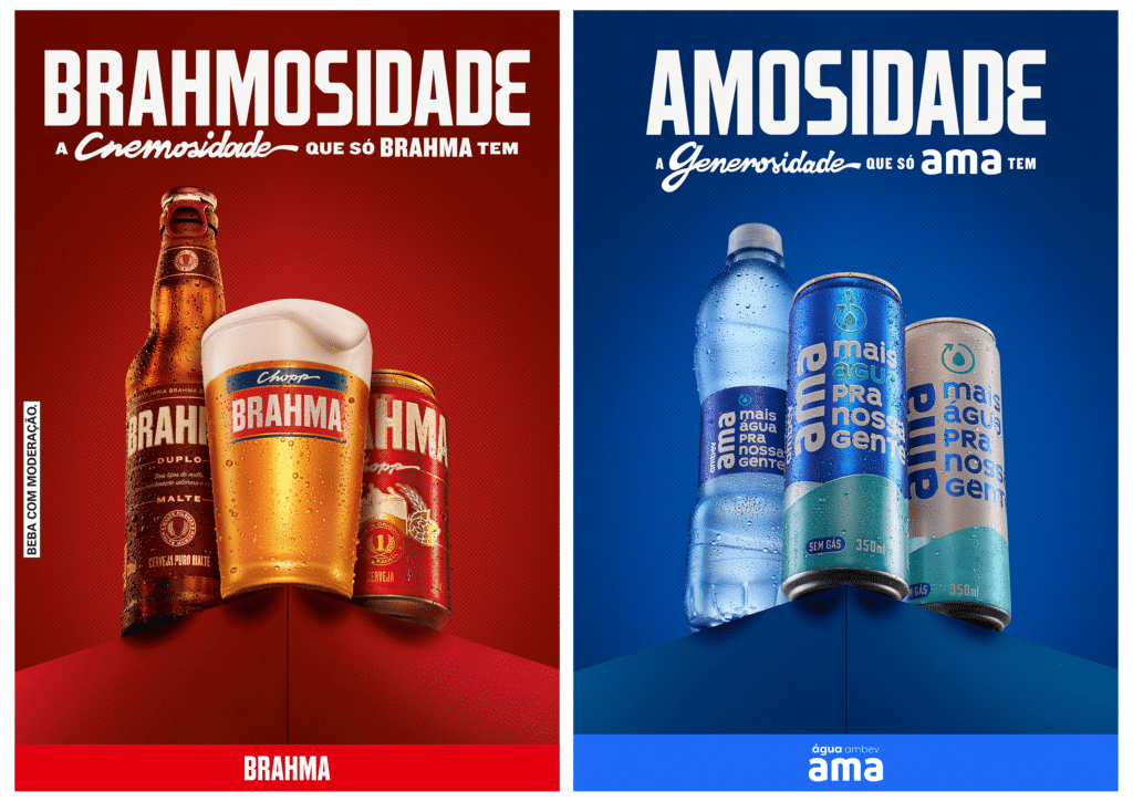 Para conscientizar a população no Dia Mundial da Água, marcas icônicas da Ambev abrem seus espaços na mídia para AMA.