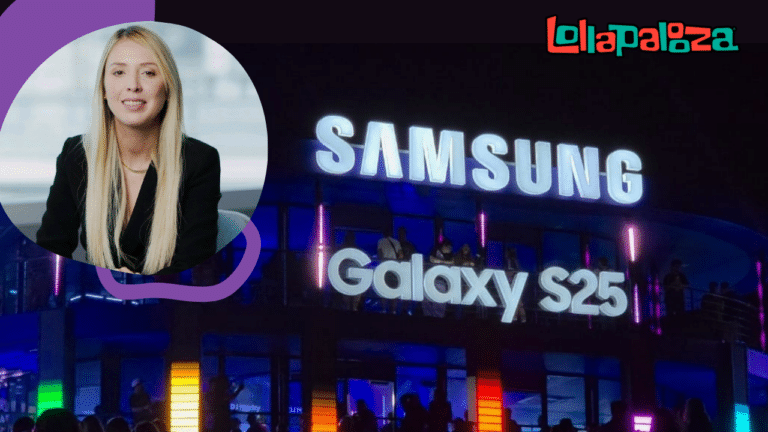 Samsung reforça sua presença no Lollapalooza Brasil 2025 com ativações interativas e palco exclusivo. Entrevista com Carolina Corrales.