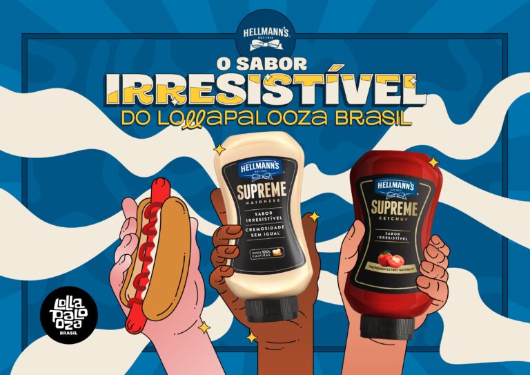 Hellmann's traz de volta suas ilhas de molhos, verdadeiro sucesso entre os fãs de festivais, para mais uma edição do Lollapalooza Brasil.